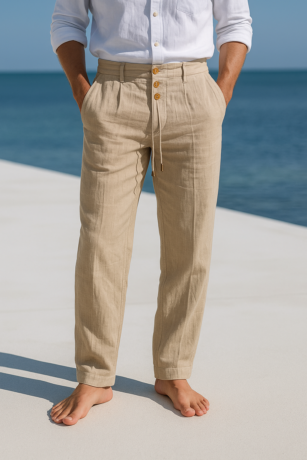 Kenneth - Pantaloni leggeri in lino