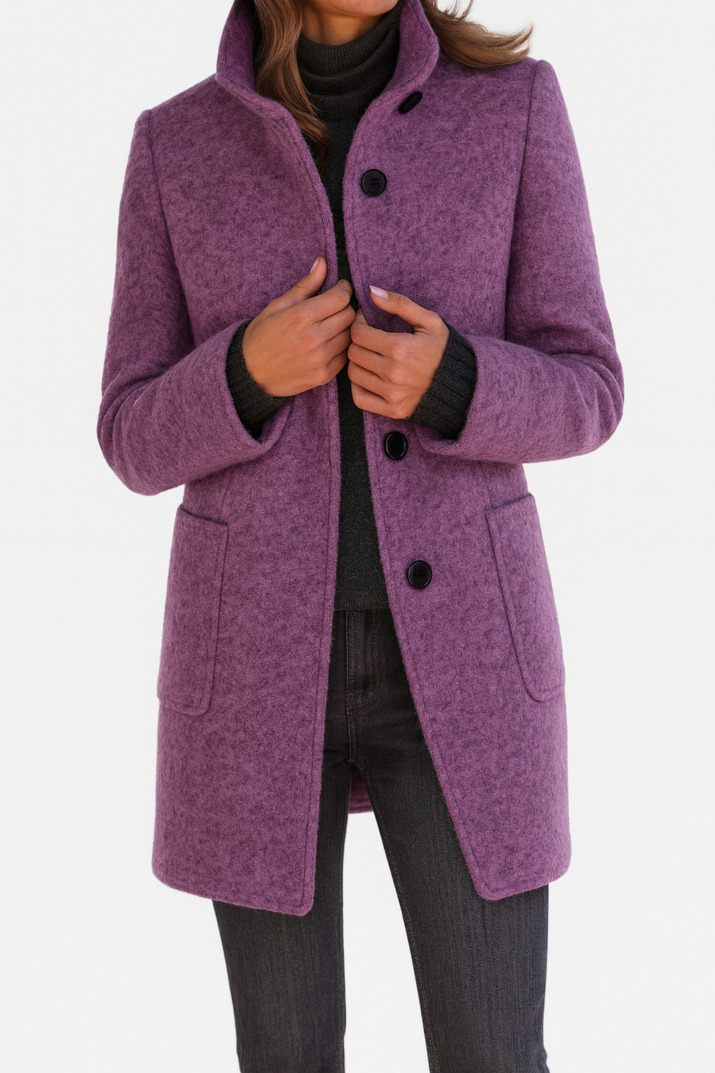 Jessa - Cappotto midi a bottoni