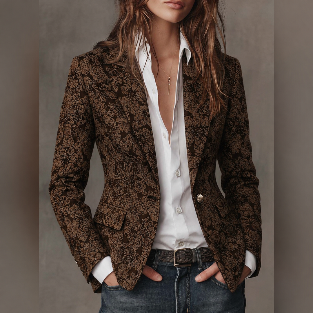 Rhoswen - Blazer jacquard su misura
