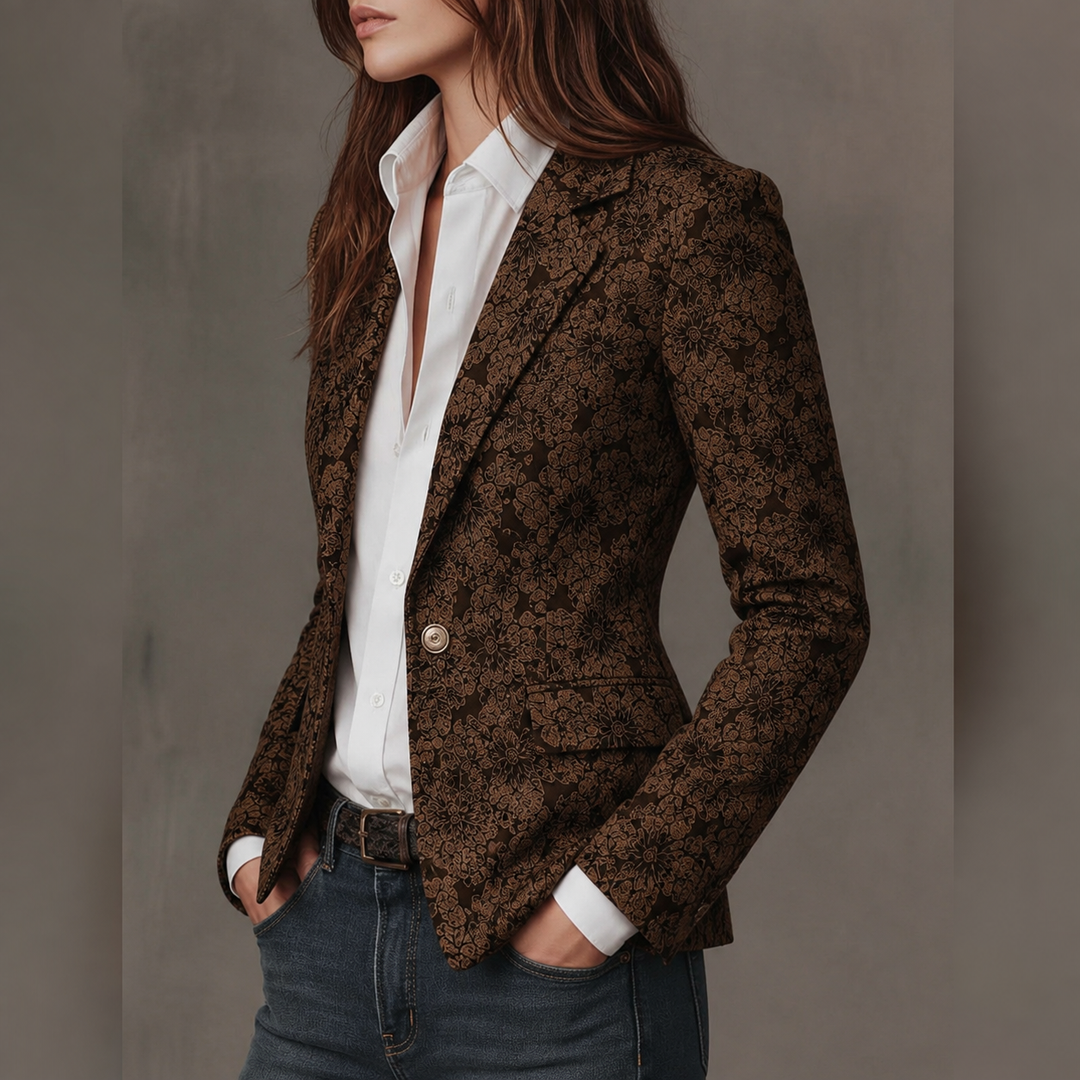 Rhoswen - Blazer jacquard su misura