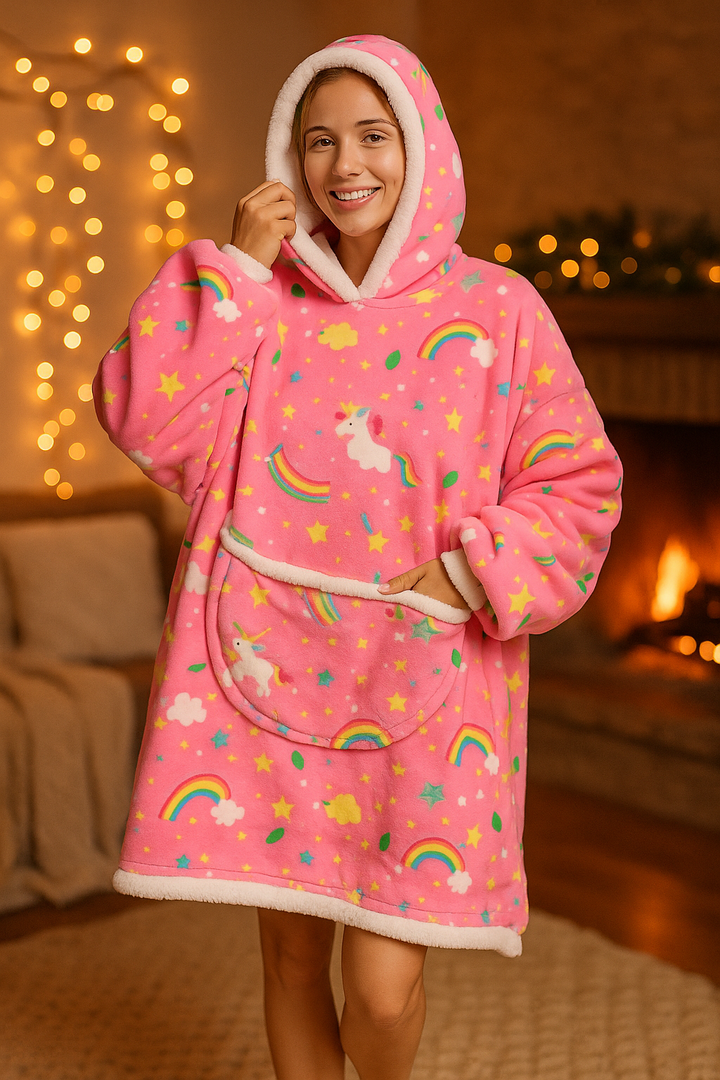 Kalira - Coperta con Cappuccio Elegante