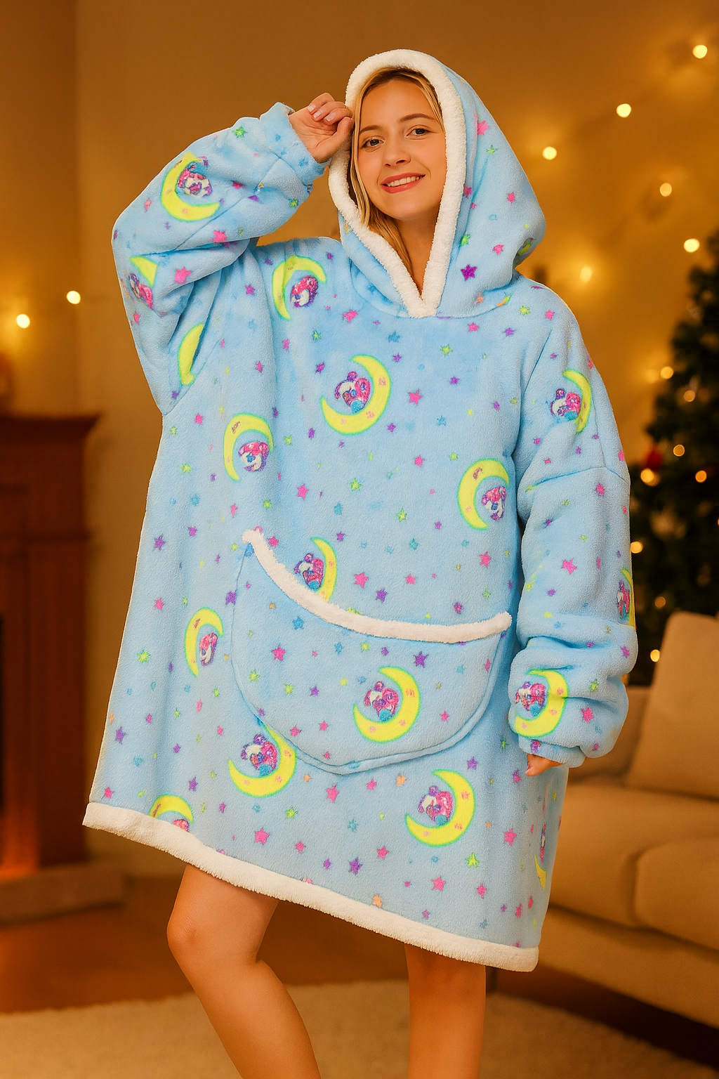 Kalira - Coperta con Cappuccio Elegante