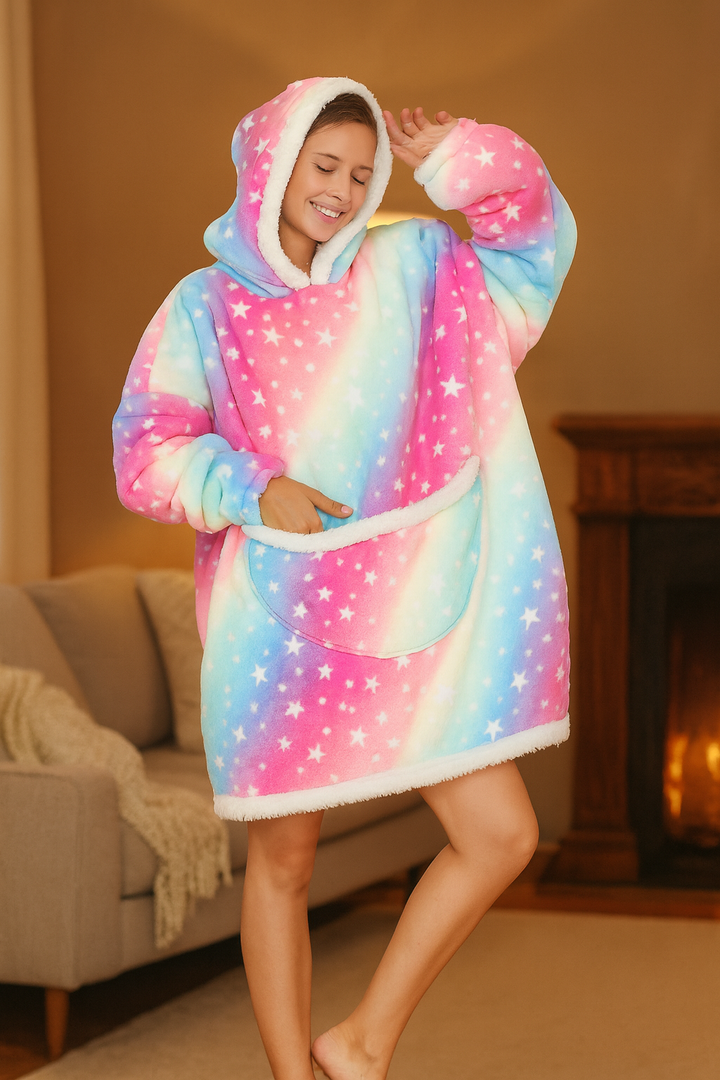 Kalira - Coperta con Cappuccio Elegante