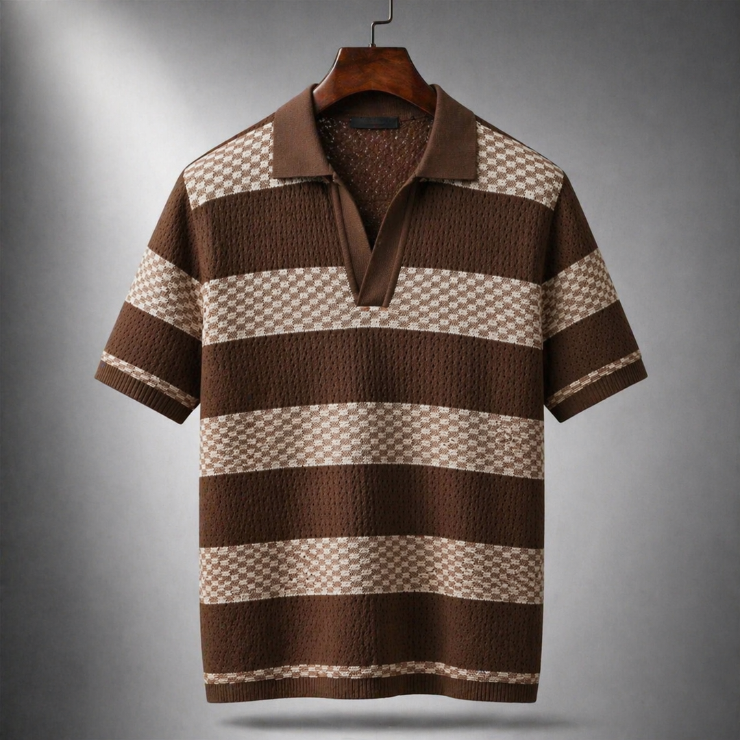 Alden - Polo in maglia lavorata
