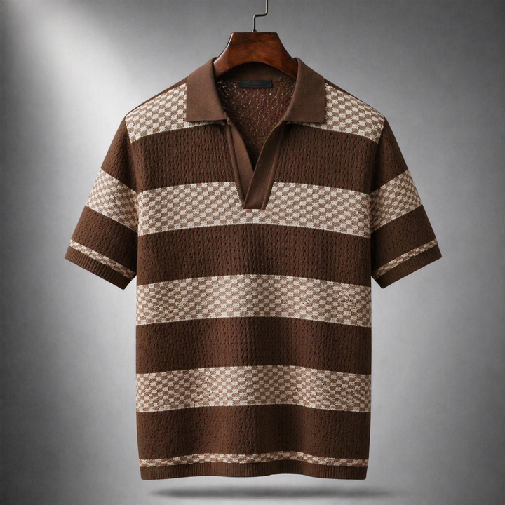 Alden - Polo in maglia lavorata
