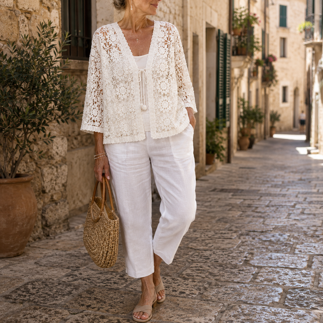 Aralynne - Cardigan leggero senza chiusura
