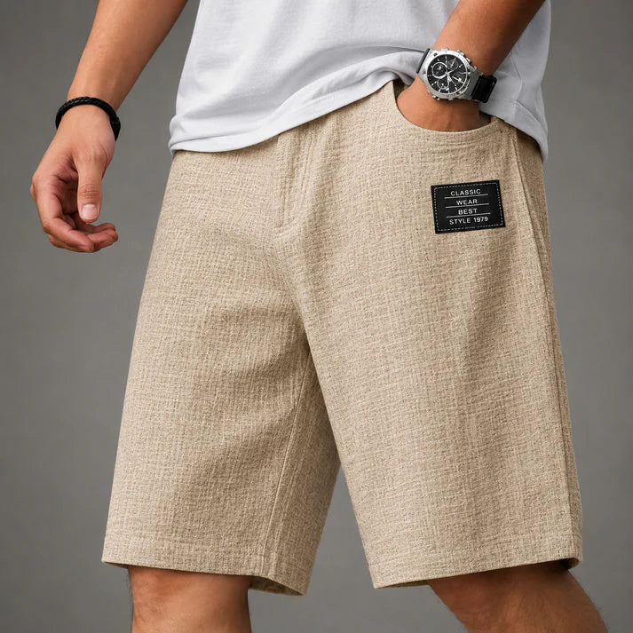 Caelan - Bermuda in lino pregiato