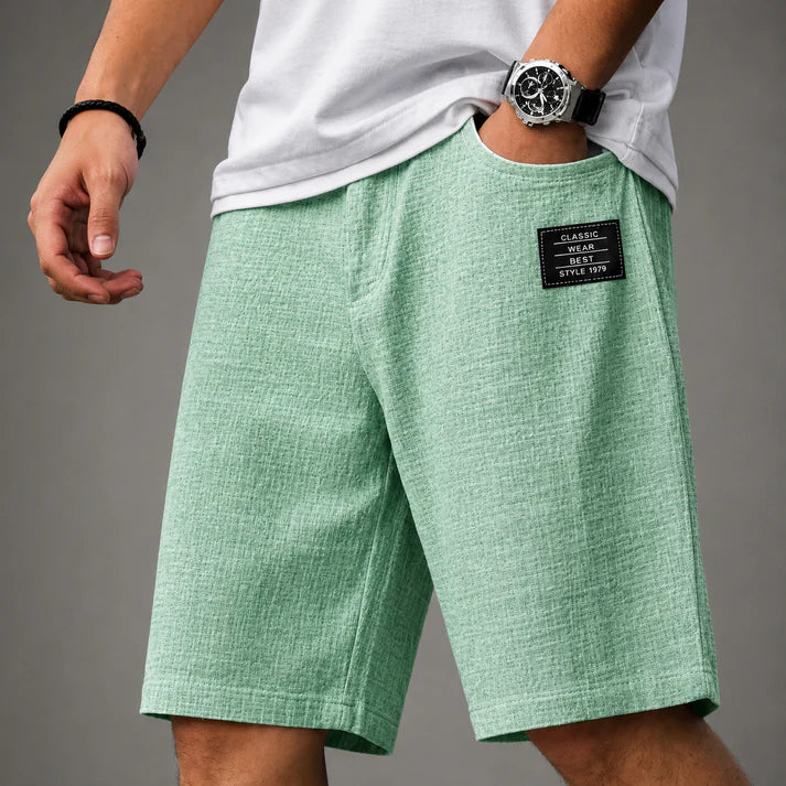 Caelan - Bermuda in lino pregiato