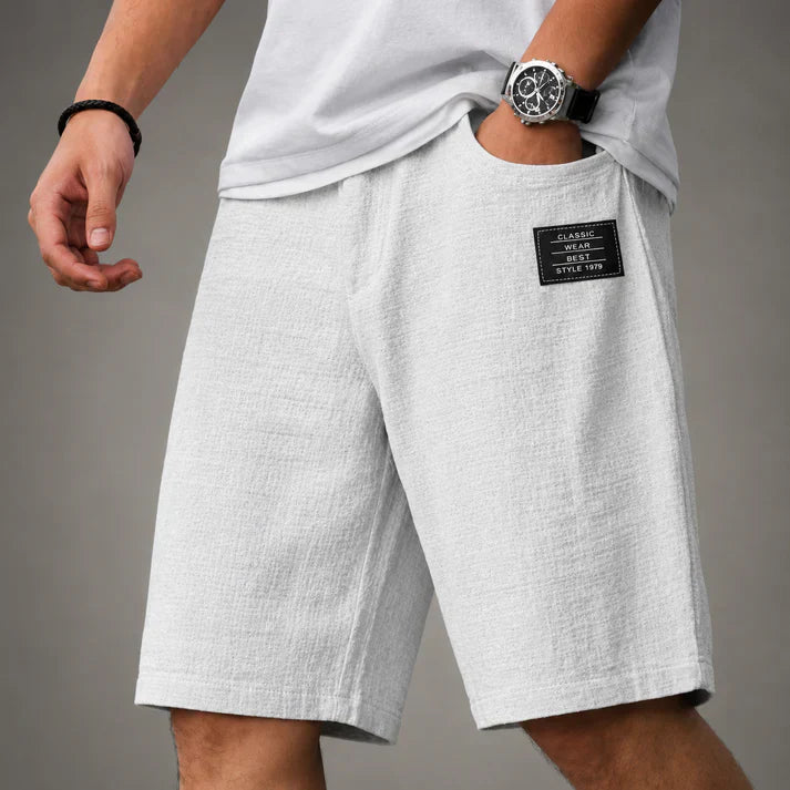 Caelan - Bermuda in lino pregiato