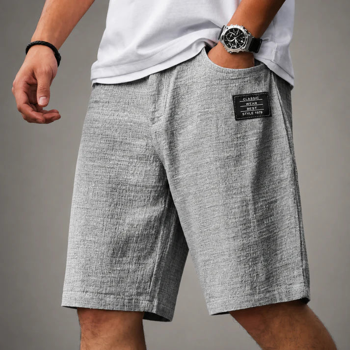 Caelan - Bermuda in lino pregiato