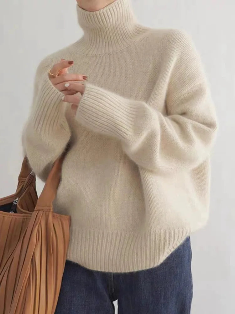 Acantha - Maglione dolcevita morbido al tatto