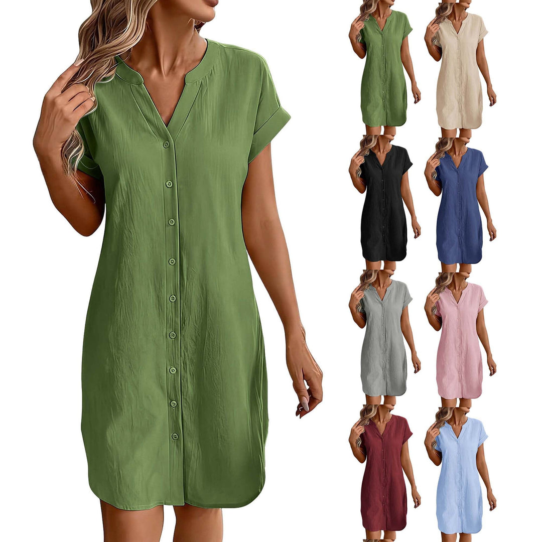 Ainslea - Abito camicia mini testurizzato