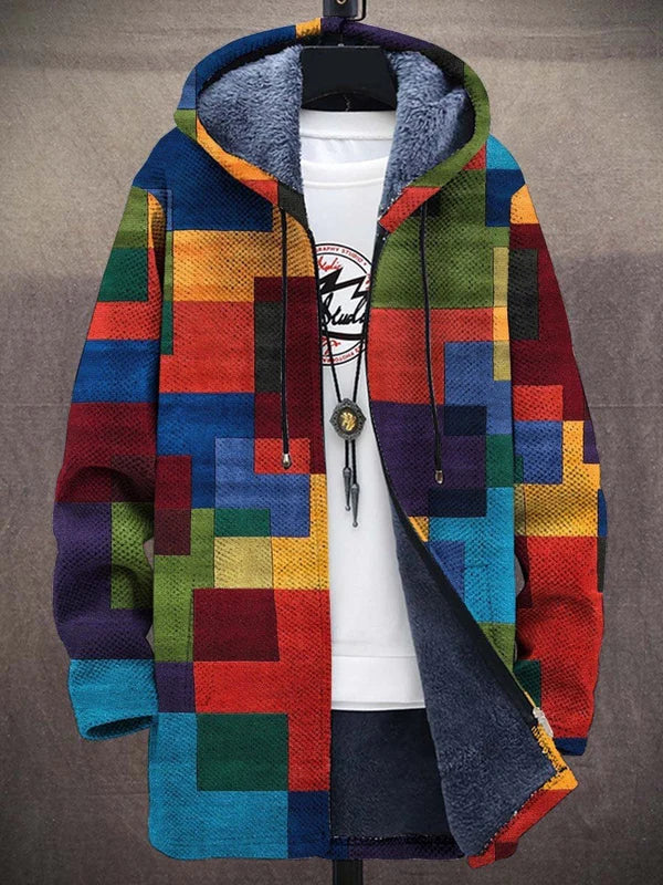 Barden - Giacca con cappuccio color-block foderata in peluche