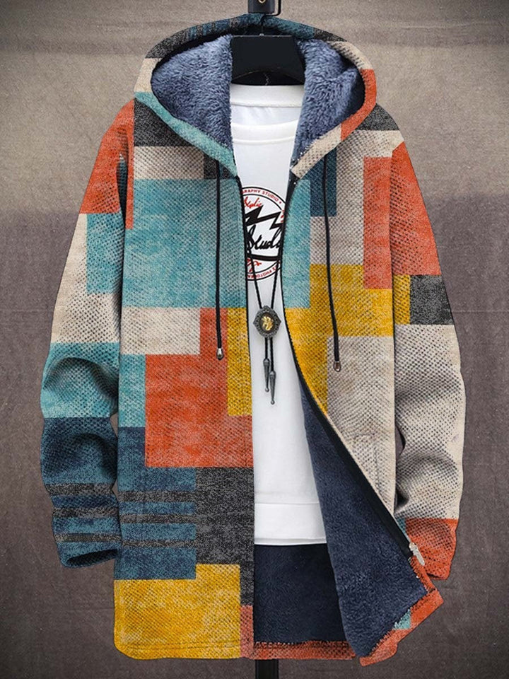 Barden - Giacca con cappuccio color-block foderata in peluche