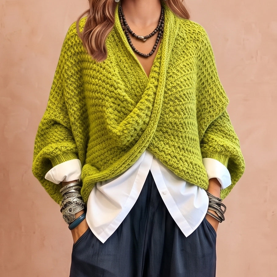 Orelle - Maglione testurizzato con scollo a V