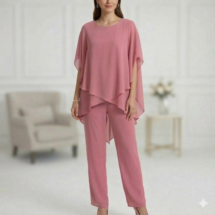 Jessenia - Coordinato con tunica a strati e pantaloni