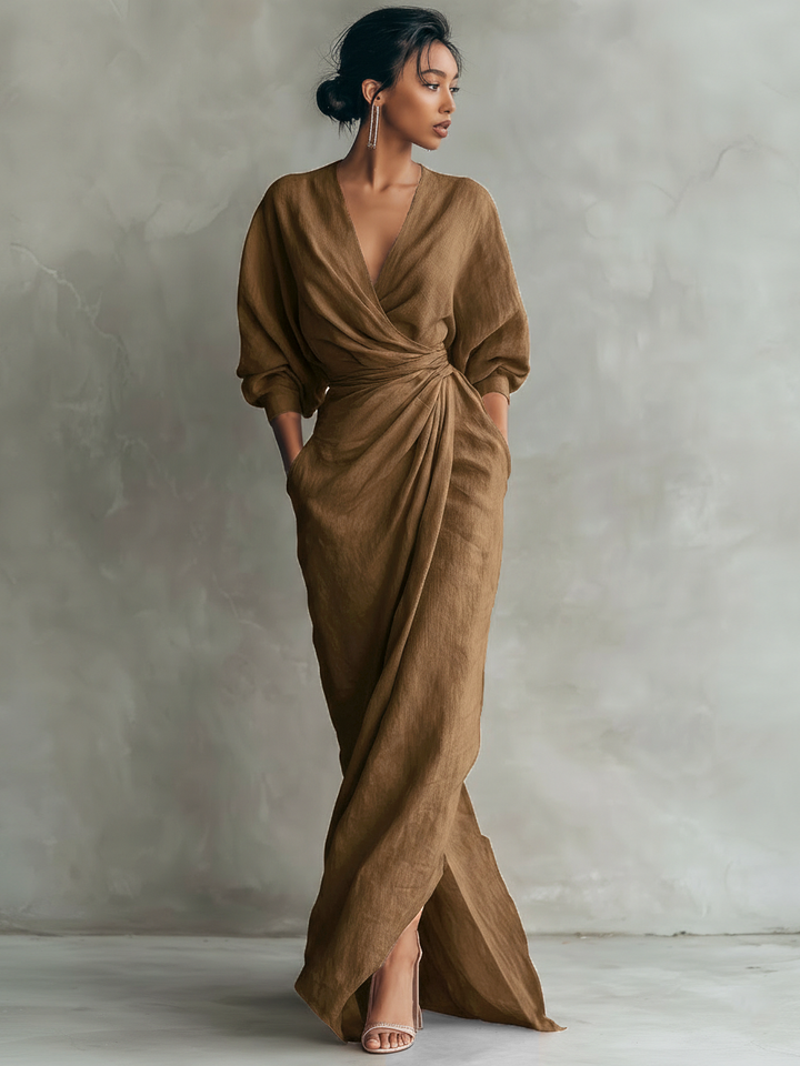 Damaris - Abito lungo in lino leggero