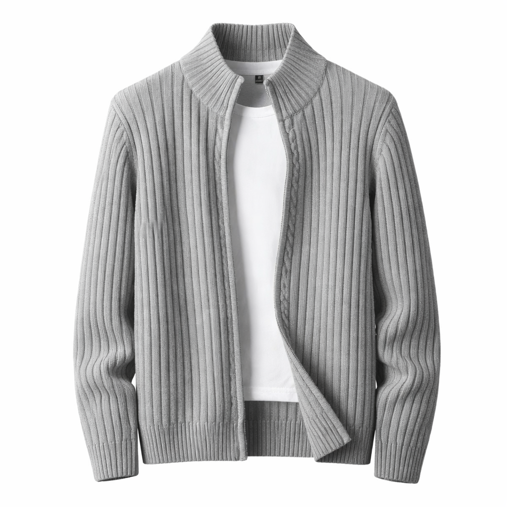 Cass - Cardigan strutturato con zip