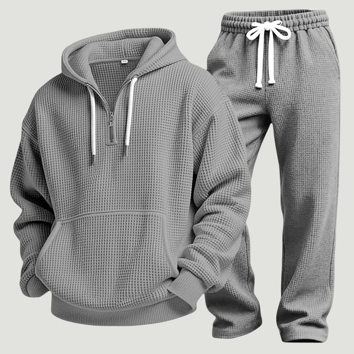 Osric - Set con felpa con cappuccio a nido d'ape e joggers