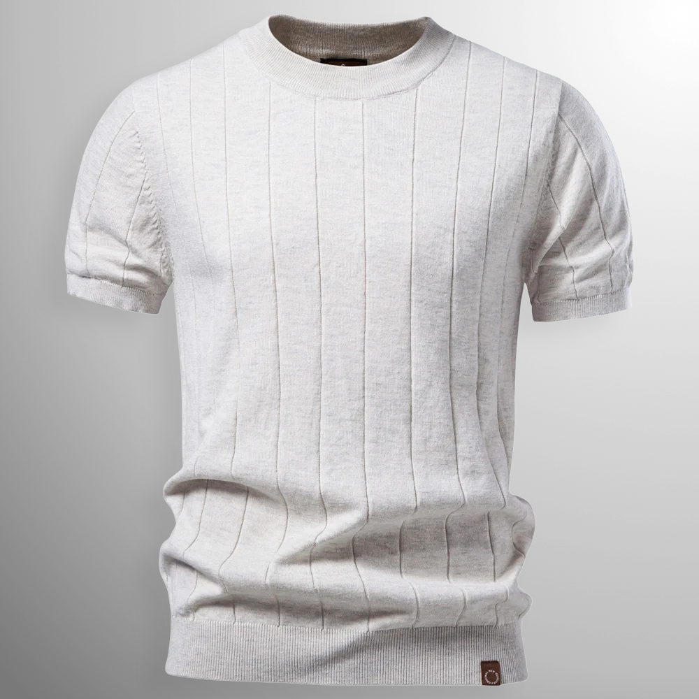 Flavian - T-shirt a maniche corte testurizzata