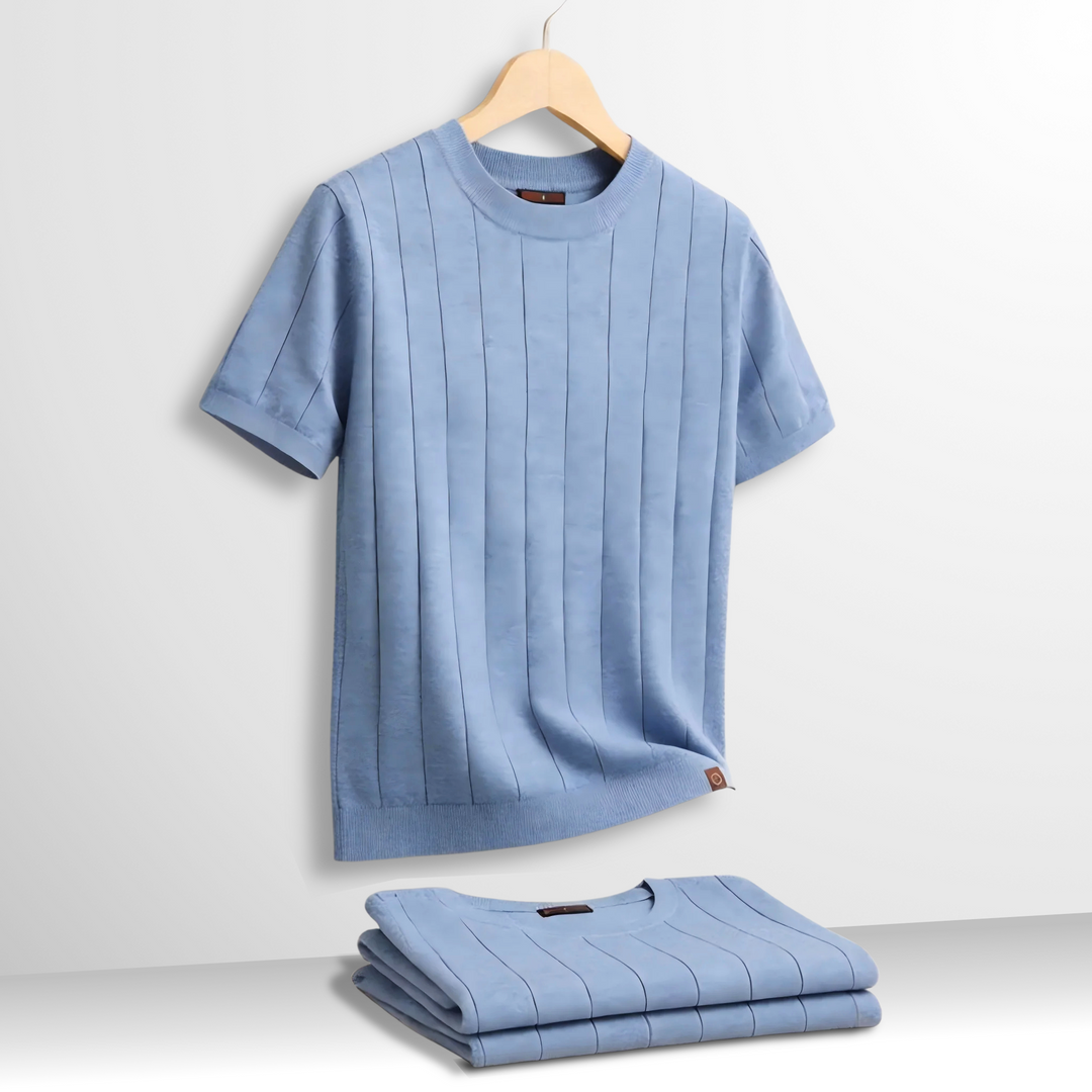 Flavian - T-shirt a maniche corte testurizzata