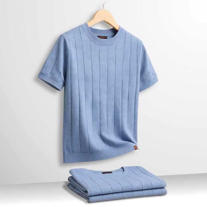 Flavian - T-shirt a maniche corte testurizzata