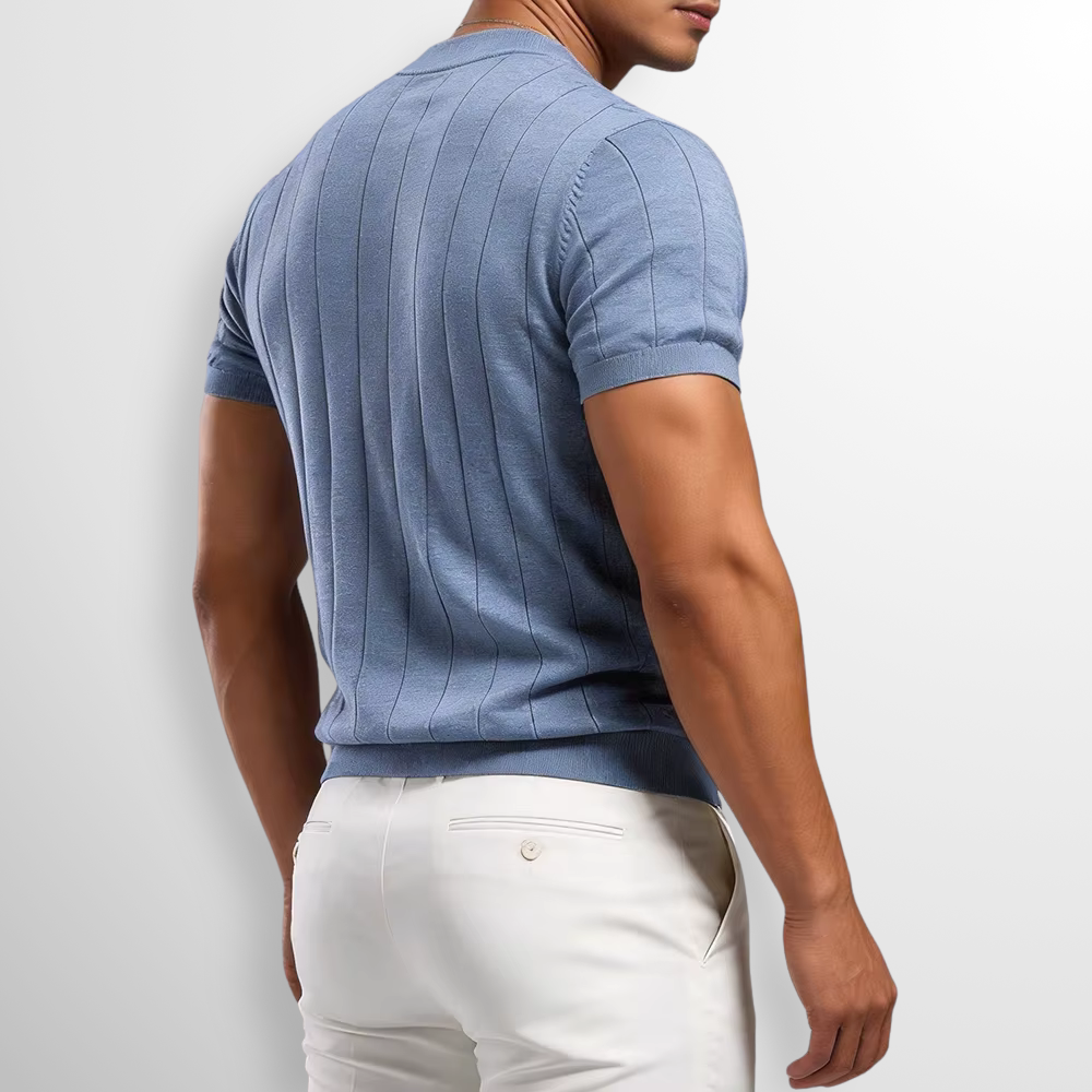 Flavian - T-shirt a maniche corte testurizzata