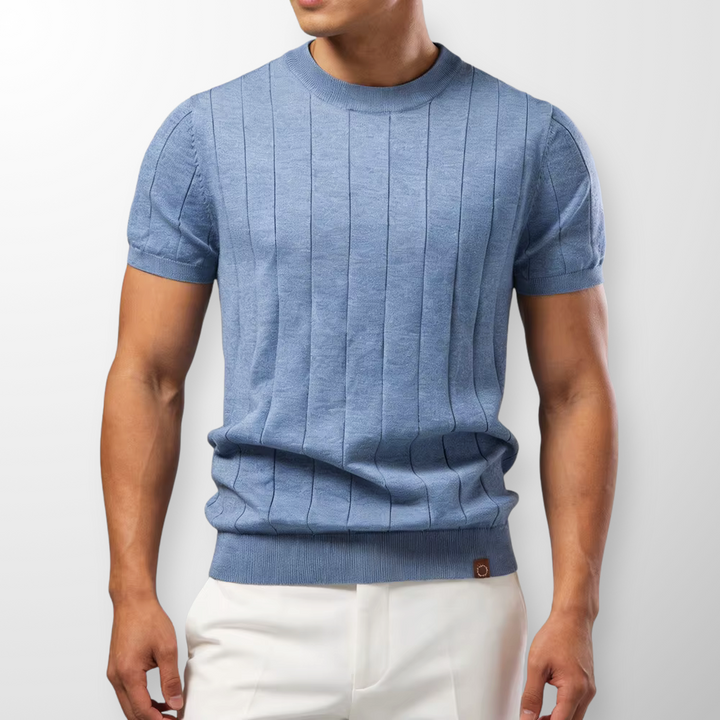 Flavian - T-shirt a maniche corte testurizzata