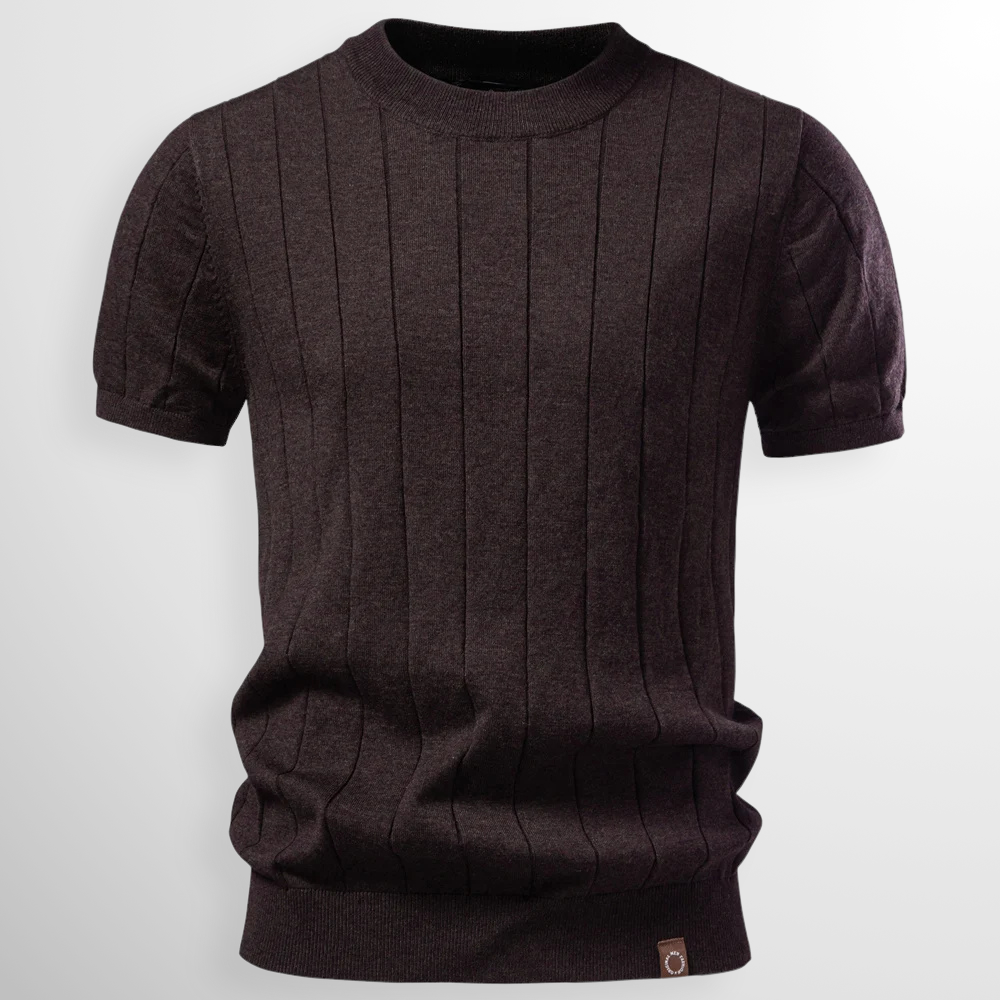 Flavian - T-shirt a maniche corte testurizzata