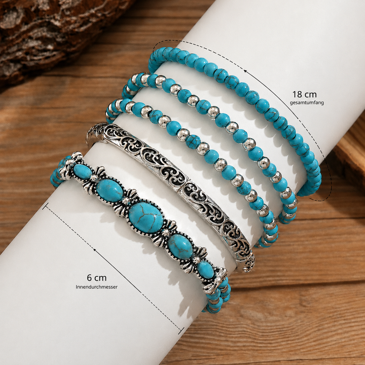 Veranisse - Set di bracciali boho-chic