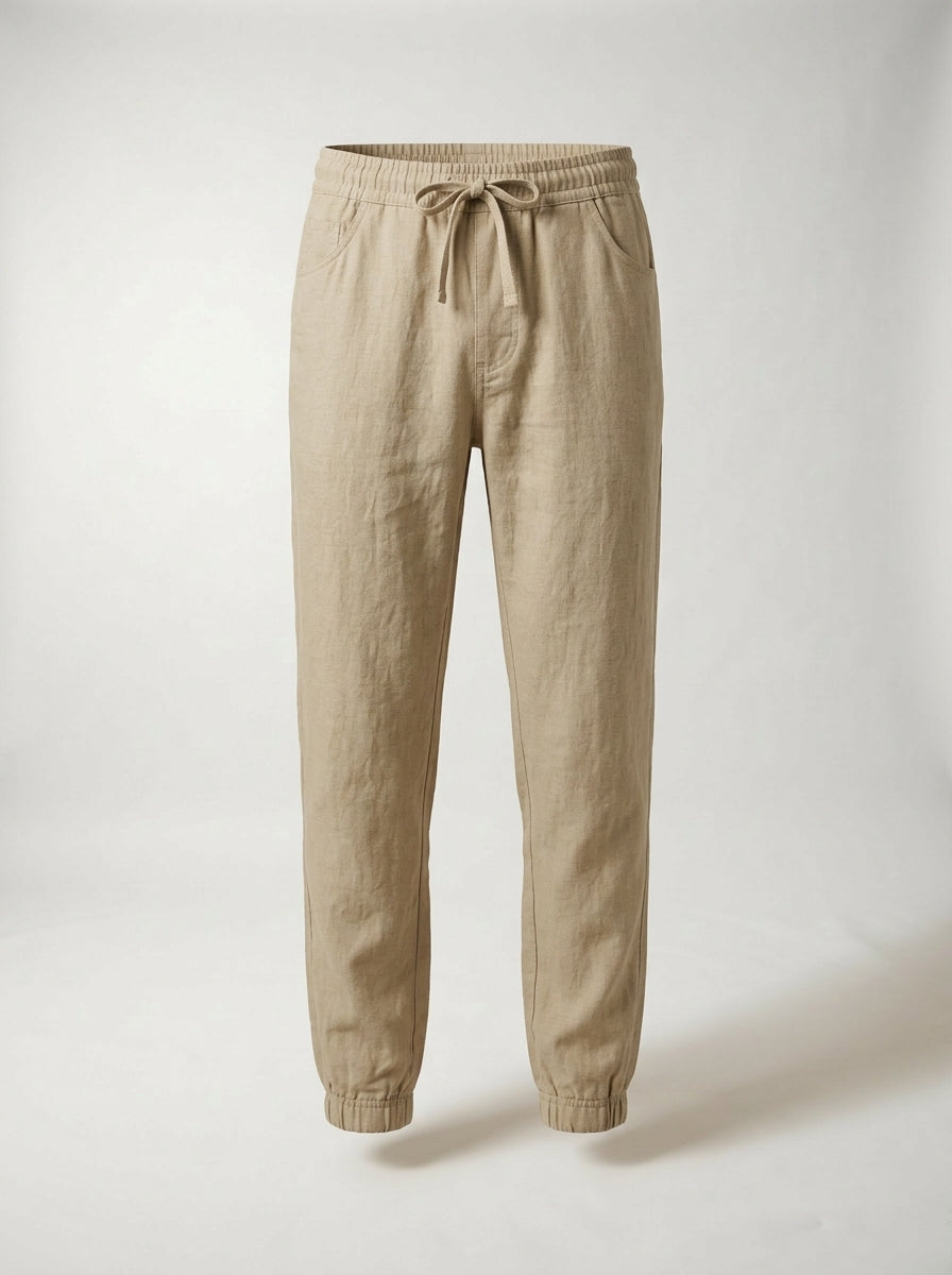 Carrick - Pantaloni jogger in lino leggero