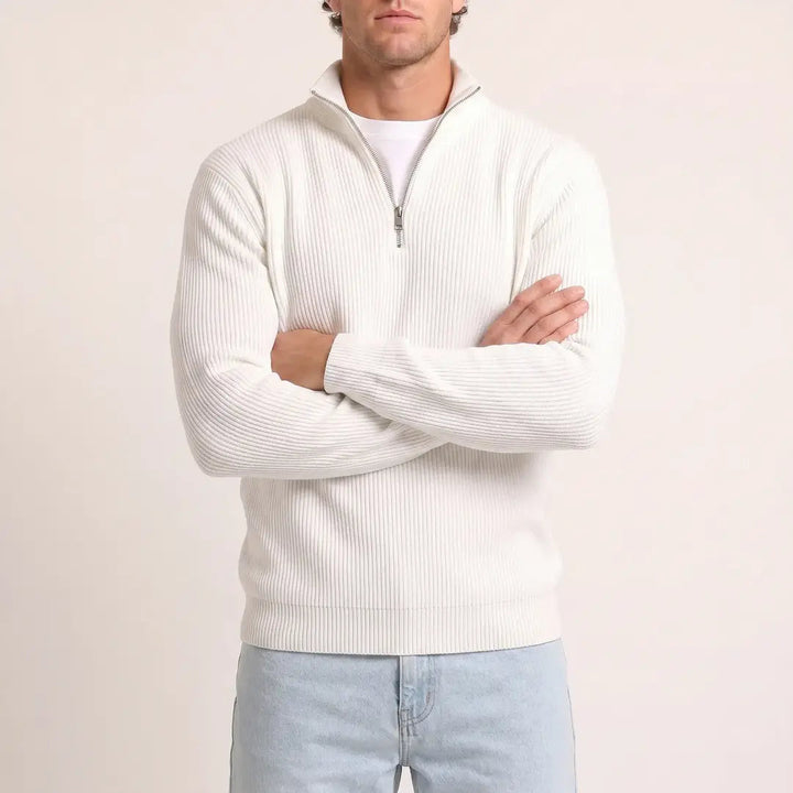Beadlow - Maglione a mezza zip morbido