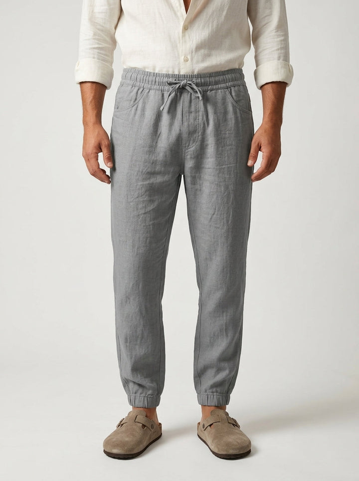 Carrick - Pantaloni jogger in lino leggero