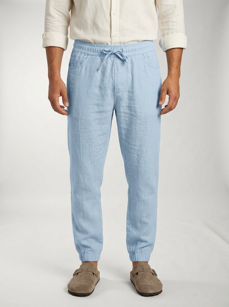 Carrick - Pantaloni jogger in lino leggero