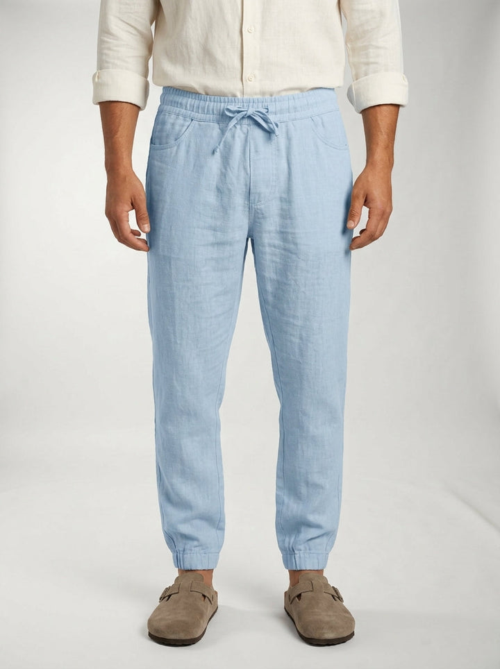 Carrick - Pantaloni jogger in lino leggero