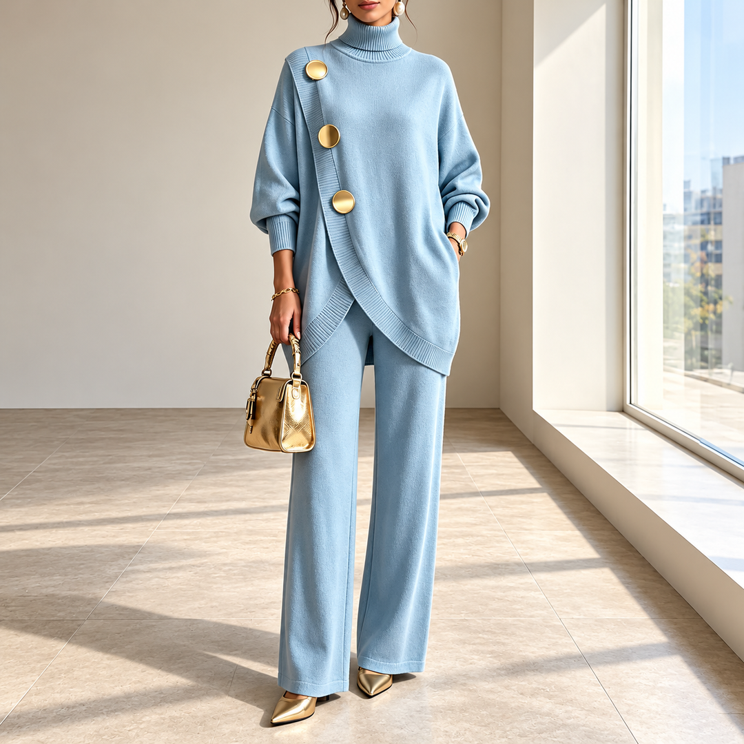 Niamh - Coordinato a due pezzi in maglia morbida