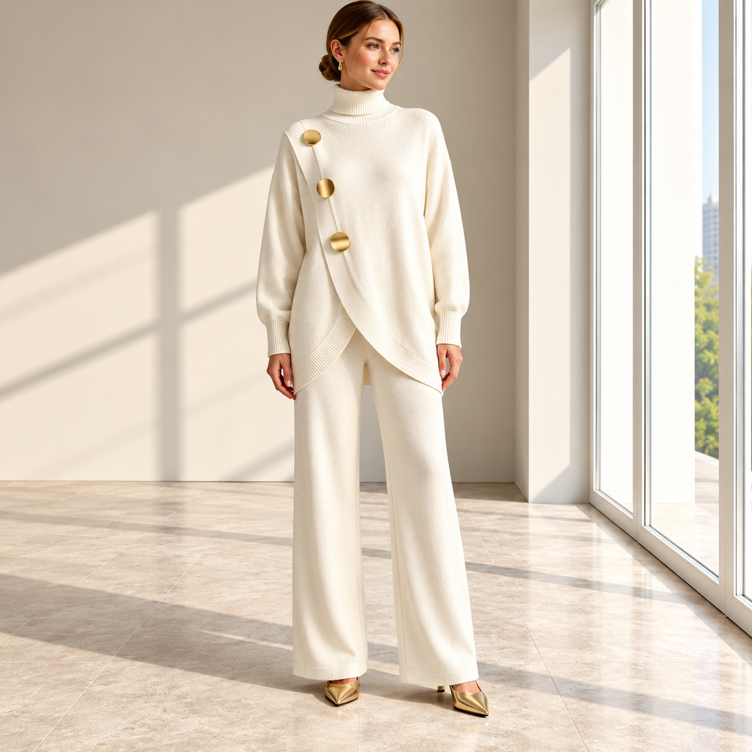 Niamh - Coordinato a due pezzi in maglia morbida