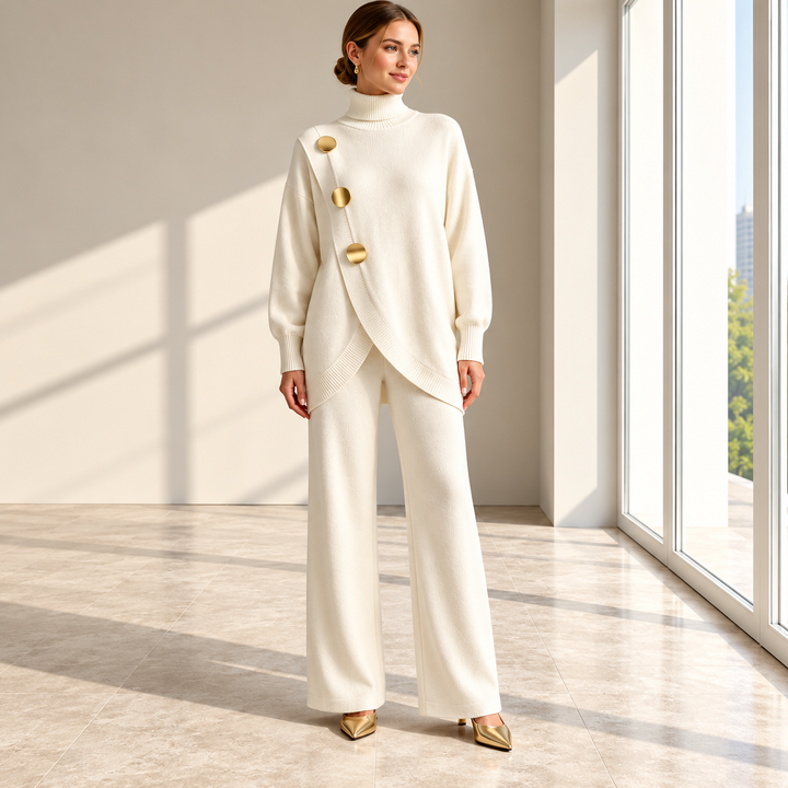 Niamh - Coordinato a due pezzi in maglia morbida
