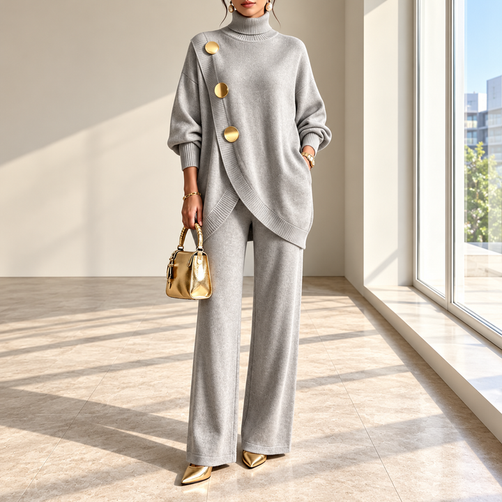 Niamh - Coordinato a due pezzi in maglia morbida