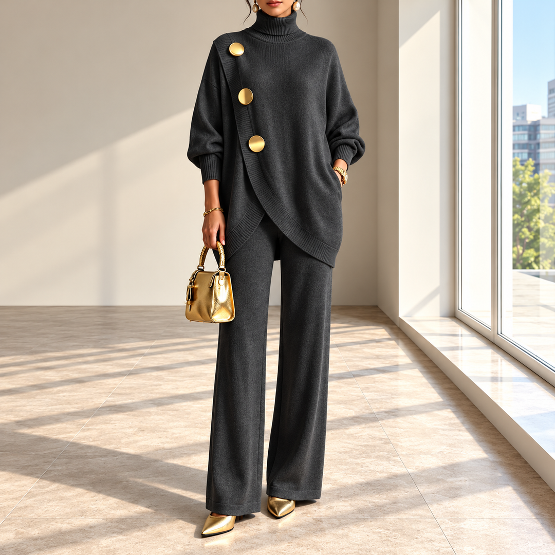 Niamh - Coordinato a due pezzi in maglia morbida