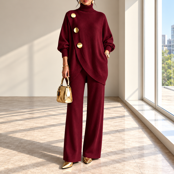 Niamh - Coordinato a due pezzi in maglia morbida