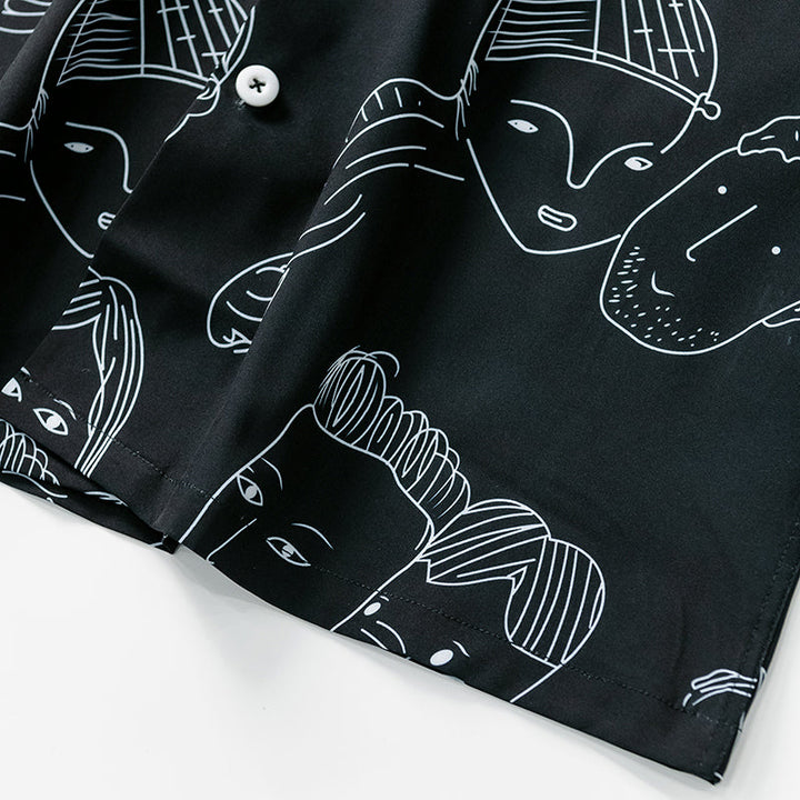 Nash - Camicia a collo cubano soft touch