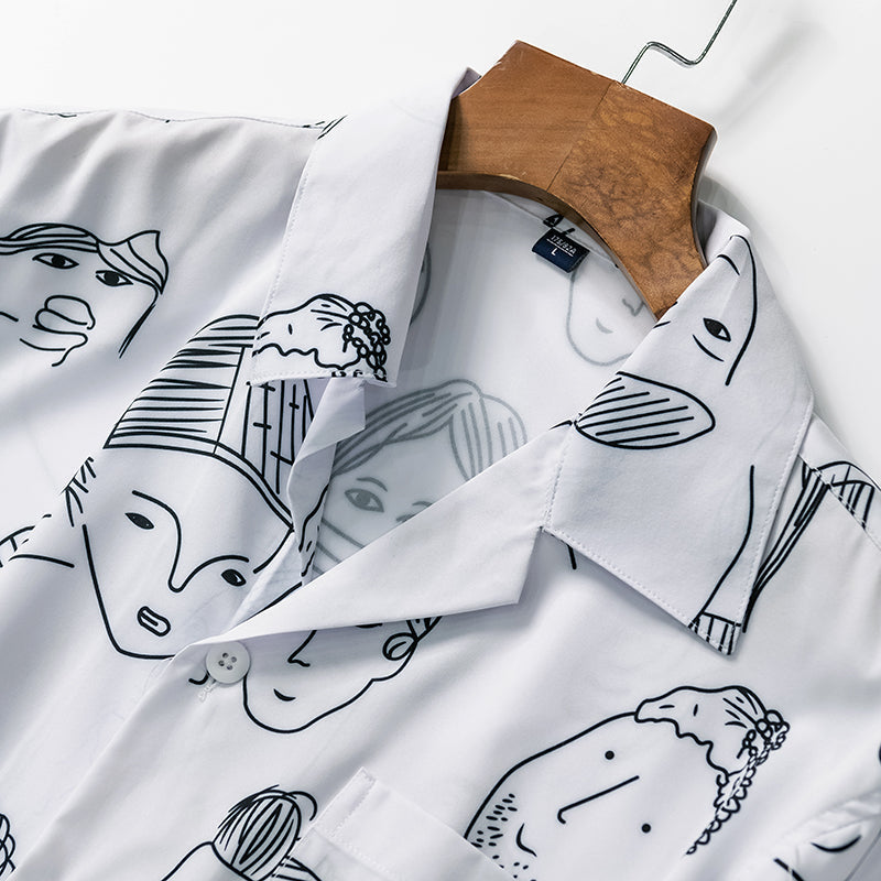 Nash - Camicia a collo cubano soft touch