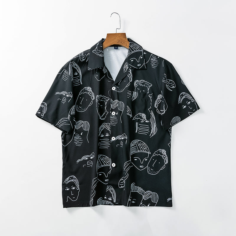 Nash - Camicia a collo cubano soft touch