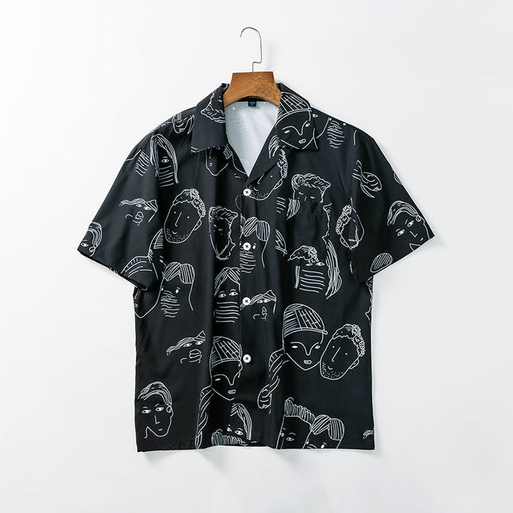 Nash - Camicia a collo cubano soft touch