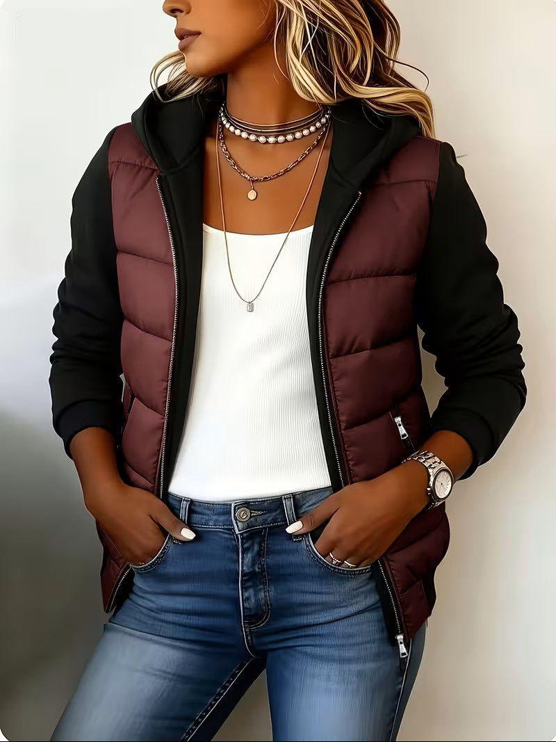 Hedda - Giacca puffer con cappuccio e zip