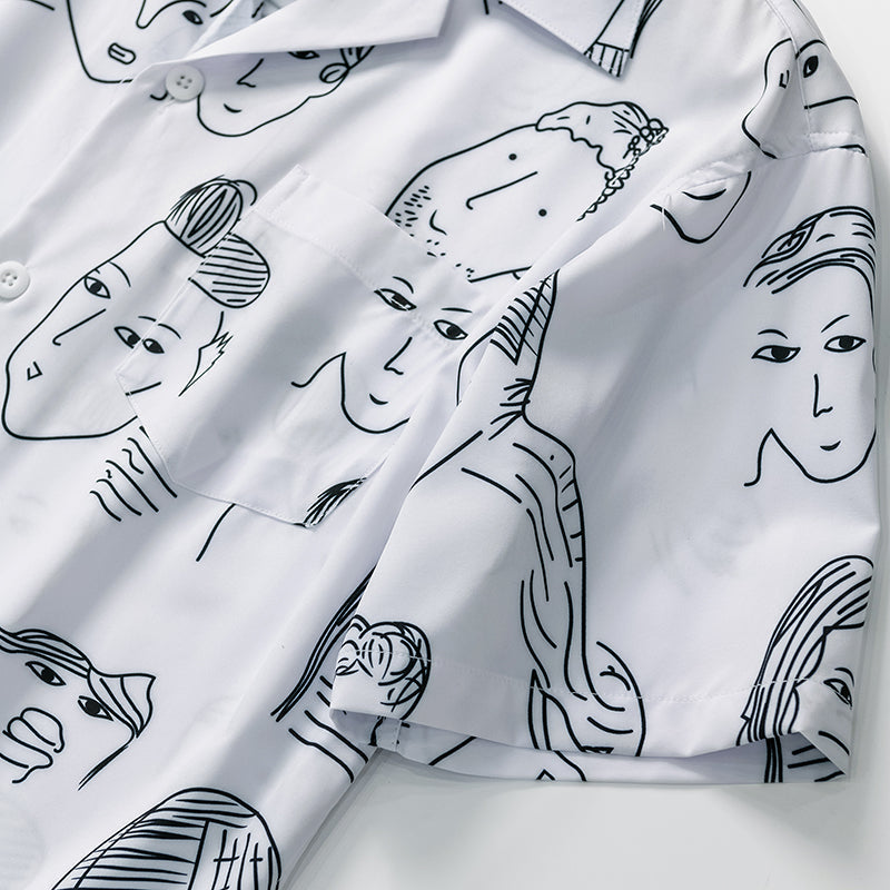 Nash - Camicia a collo cubano soft touch