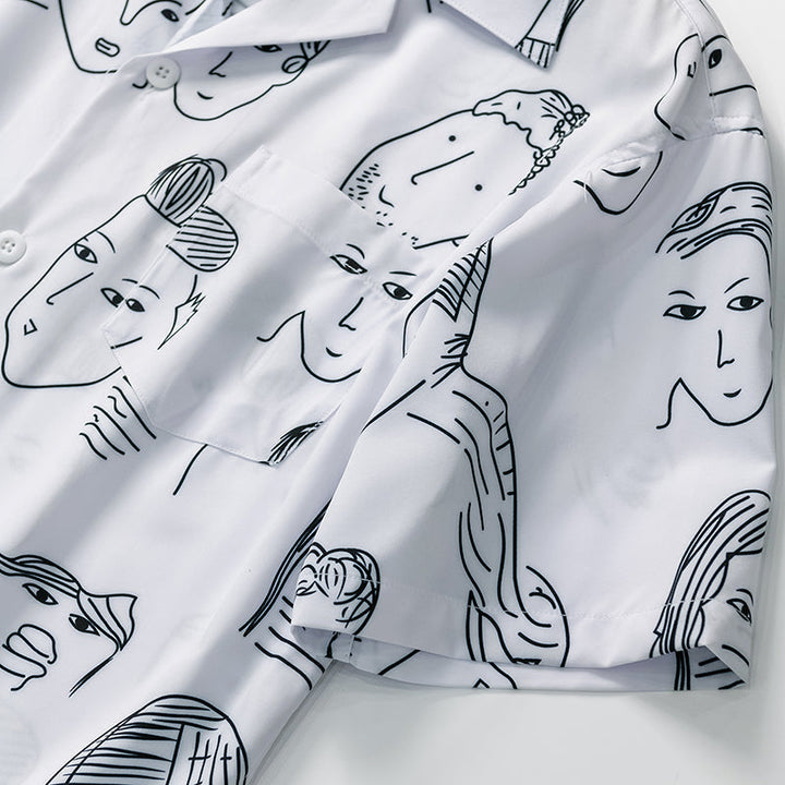 Nash - Camicia a collo cubano soft touch