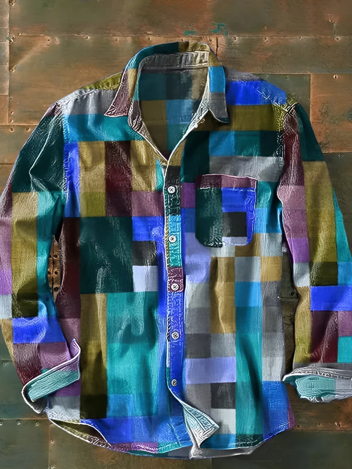 Jorvik - Camicia patchwork soft touch
