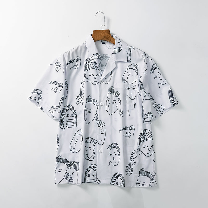 Nash - Camicia a collo cubano soft touch